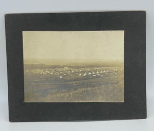 Original Cabinet Photo Spanish American War Soldier Indian Camp Tent Tepee