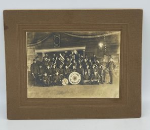 Original Cabinet Photo Image 353rd Infantry Kansas Band Soldier Military Civil Spanish American War