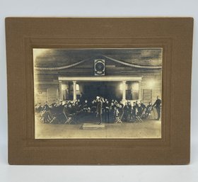 Original Cabinet Photo Image Of 353rd Infantry Kansas Band Soldier Military Civil Spanish American War