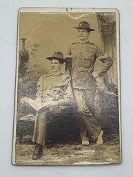 Original Cabinet Photo Image Of Two Civil Spanish American War Soldiers Frank Kilby
