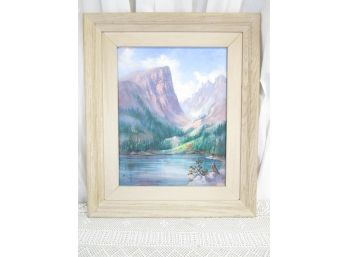 Vintage Bonnie Welch California Listed Impressionist Oil Painting Dream Lake