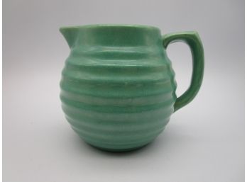Vintage Bauer California Pottery Ringware Pitcher Turquoise
