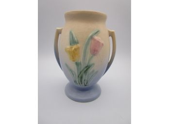 Hull Art Pottery Tulip Handled Vase