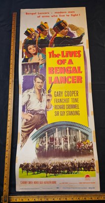 The Lives Of A Bengal Lancer Original Vintage Movie Poster