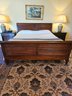 Ethan Allen Sleigh Bed (frame With Headboard And Footboard Only)
