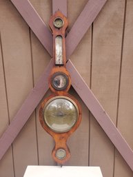Antique Banjo Style Barometer