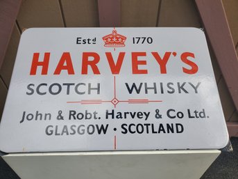 Harveys Scotch Porcelain Sign