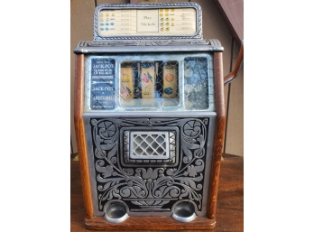 Antique Slot Machine - Proceeds Of This Item Benefits Charity