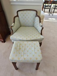 Vintage Arm Chair, Bee Pattern