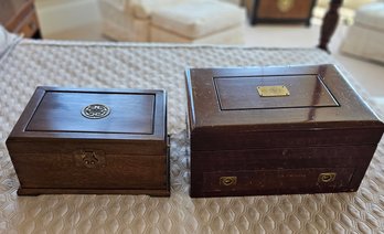 Pair Of Wooden Boxes
