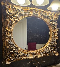 Heavy Gilt Decorated Mirror