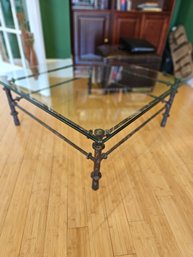 Iron And Glass Coffee Table