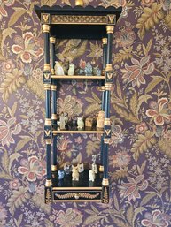 Pair Of Chinoiserie Hanging Pagoda Style Shelves