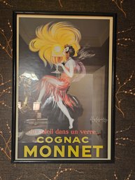 French Poster Cognac Monnet
