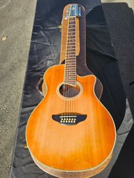 Beautiful Yamaha 12 String Electric Acoustic Guitar