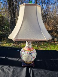 Ceramic Perforated Asian Lamp