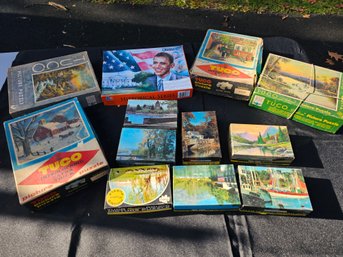 Collection Of Vintage Puzzles