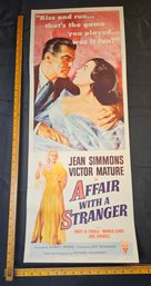 Affair With A Stranger Vintage Original Movie Poster