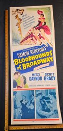 The Bloodhounds Of Broadway Original Vintage Movie Poster