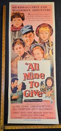 All Mine To Give Original Vintage Movie Poster