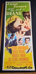 Lana Turner Dares The Devil In Diane Original Vintage Movie Poster