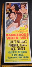 Dangerous When Wet Original Vintage Movie Poster (B)