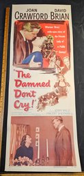 The Damned Dont Cry  Original Vintage Movie Poster