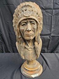 Apsit Brothers Bust Of Native American Indian Chief