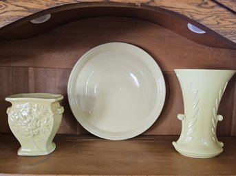 Three Ceramic Pieces Seen Here