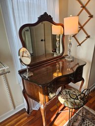 Makeup/Dressing Table And Lamp