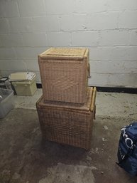 Pair Of Square Baskets