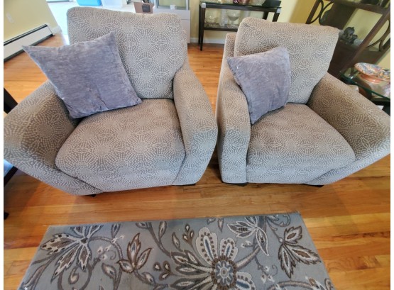 Handsome Pair Of Arm Chairs