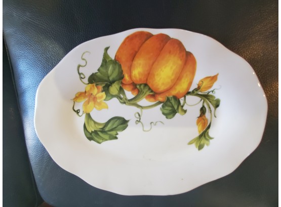 Pumpkin Painted Plate