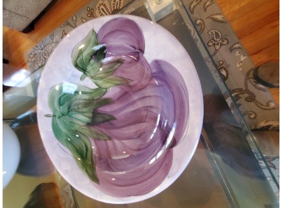 Eggplant Painted Bowl