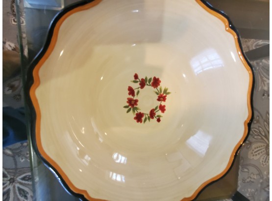 Painted Floral Bowl