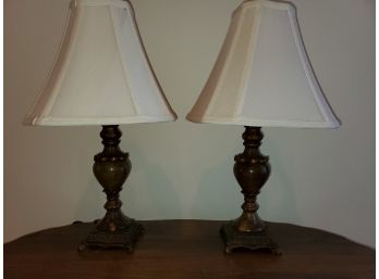 Petite Matching Pair Of Lamps