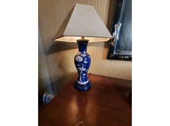 Blue And White Chinese Lamp
