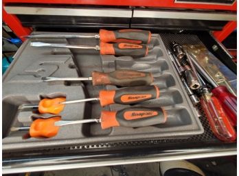 Set Of Snap On And Other Screwdrivers