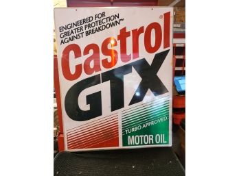 Castrol GTX Sign - Two Sided