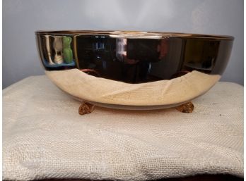 Spectacular Glass Bowl With A Mercury Like Finish