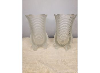 Pair Of Barolac Vases