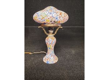 Millefiori Murano Glass Lamp With Shade