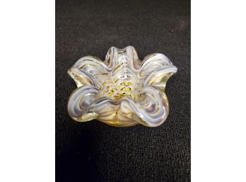Murano Glass Bowl - Shape Of A Lily Flower