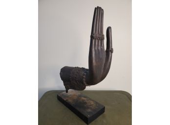 Antique Thai Style Southeast Asian Bronze Hand