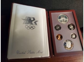 1984 Olympic Prestige Set, With Olympic Silver Dollar