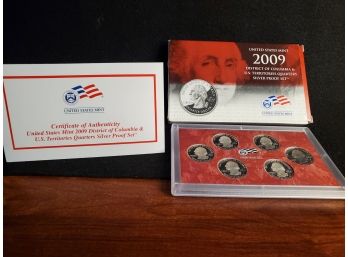 2009 DC And US Territories Quarters Silver Proof Set