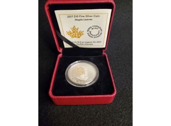 2017 $10 Fine Silver Coin
