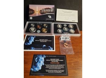 2019 Us Mint Silver Proof Set, Special Edition With 2019 West Point Lincoln Penny