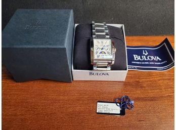 Bulova Mens Watch Modep 96c26, Made In Switzerland, Likely Requires Battery Otherwise Condition Unknown