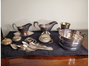 Mixed Lot Of Silver Plate